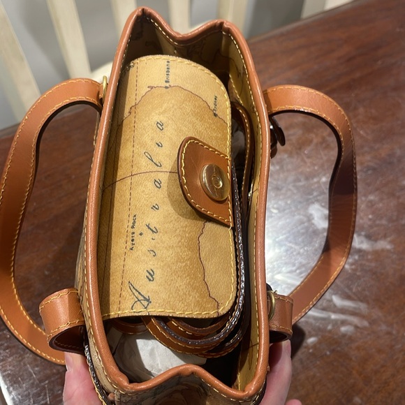 NEW Alviero Martini (ITALIAN) Bag with straps.Color: Brown/Orange - Picture 12 of 13